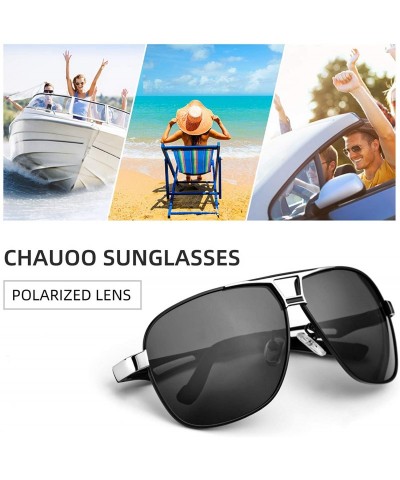 Aviator Polarized Aviator Sunglasses for Men Women UV400 Protection Sun Glasses Shades for Driving or Outdoor Activity - C018...