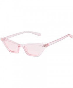 Cat Eye Sunglasses For Women Cat Eye Ladies Retro Vintage Designer Style UV400 Protection - Slim Pink - CK18Q99087I $11.09