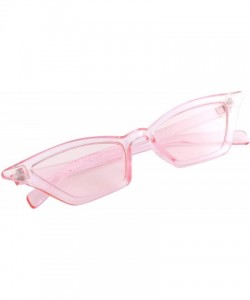 Cat Eye Sunglasses For Women Cat Eye Ladies Retro Vintage Designer Style UV400 Protection - Slim Pink - CK18Q99087I $11.09