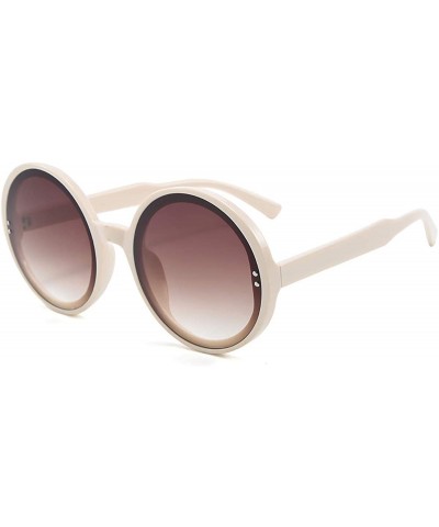 Sport Retro Round Sunglasses Unisex-Fashion Polarized Lens-Sturdy Plastic Frame - F - CF190EEZC2K $59.12