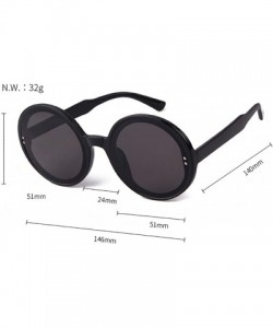 Sport Retro Round Sunglasses Unisex-Fashion Polarized Lens-Sturdy Plastic Frame - F - CF190EEZC2K $38.12