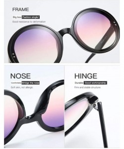 Sport Retro Round Sunglasses Unisex-Fashion Polarized Lens-Sturdy Plastic Frame - F - CF190EEZC2K $38.12