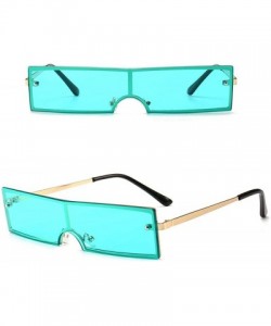 Square New Fashion Women Eyewear Casual Square Shape Sunglasses Sunglasses - Green - C91903ZOMUT $33.15