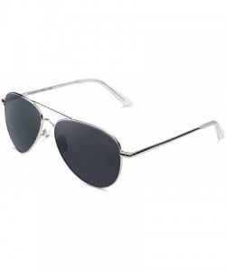 Oversized A10 - Men & Women Sunglasses - A10 Silver - Nylon Hd Blue Grey - CP18OQZM650 $41.76