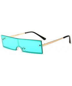 Square New Fashion Women Eyewear Casual Square Shape Sunglasses Sunglasses - Green - C91903ZOMUT $33.15
