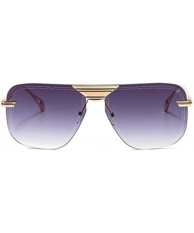 Rimless Vintage Square Metal Frame Sunglasses Men Women Fashion Luxury Rimless Sunglasses Shades Glasses UV400 - CH1939QNWOX ...