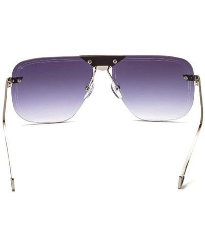 Rimless Vintage Square Metal Frame Sunglasses Men Women Fashion Luxury Rimless Sunglasses Shades Glasses UV400 - CH1939QNWOX ...