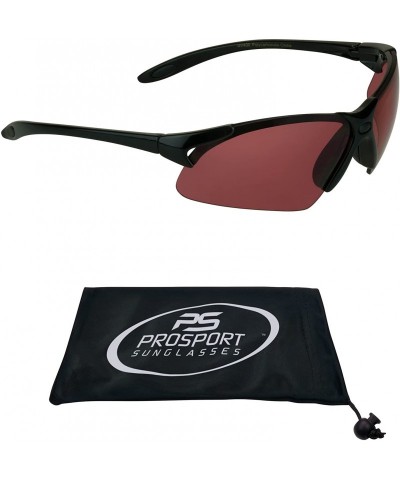 Semi-rimless Semi-Rimless Sport Cycling Sunglasses. Smoke- Yellow- Orange- Purple- or Pink Rose lens - CQ180NIEXIG $19.00