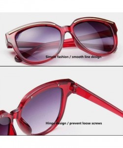 Cat Eye De Sunglasses 2019 Oculos Sol Feminino Women Er Vintage Cat Eye Black Clout Goggles Glasses - Red - CK198AHDY9S $32.01