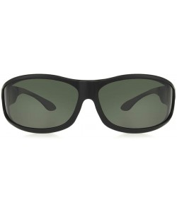 Rectangular Women's Haven-malloy Rectangular Fits Over Sunglasses - Rubberized Black Frame/Gray Lens - C911418SUZB $26.64