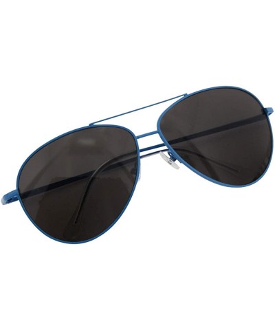 Aviator Bright Neon Aviator Sunglasses Neon Blue - CD119JOZVQN $14.07