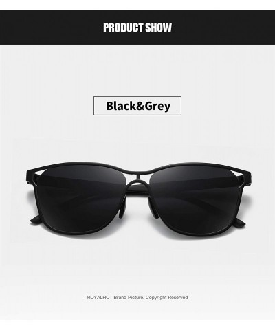 Sport Polarized Sunglasses sunglasses Designer - Black Grey - CB192C606G7 $13.43