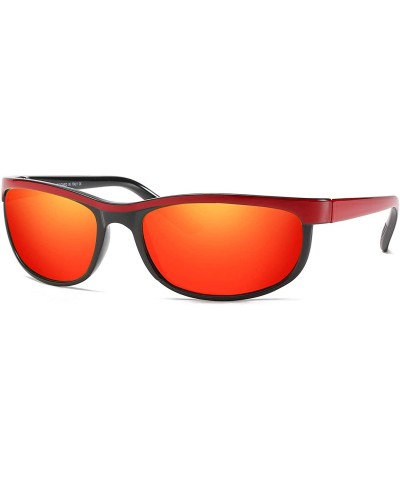 Rectangular Rectangular Polarized Sunglasses for Men Driving Sun glasses 100% UV Protection - C1190H3ENQU $13.92