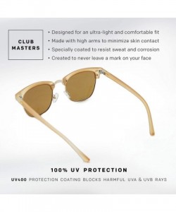 Aviator Designer Semi-Rimless Women's Sunglasses - Trendy Womens Fashion Glasses with UV Sun Protection - CP18I972TTX $10.23