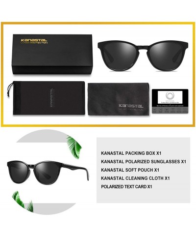 Aviator Round Vintage Sunglasses Polarized for Women Men - Women's Fashion Sun Glasses UV400 - CO18N0HXOMS $16.69