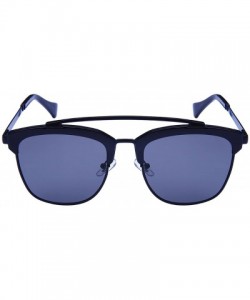 Square Square Aviator Style Sunglasses with Solid Flat Lens 541063-FLSD - Matte Black - CV12N81XUNN $9.60