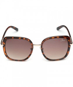 Round Oversized Square Women's Vintage Fashion Statement Sunglasses Medium-Large - Tortoise - CC1252TFUVT $13.08