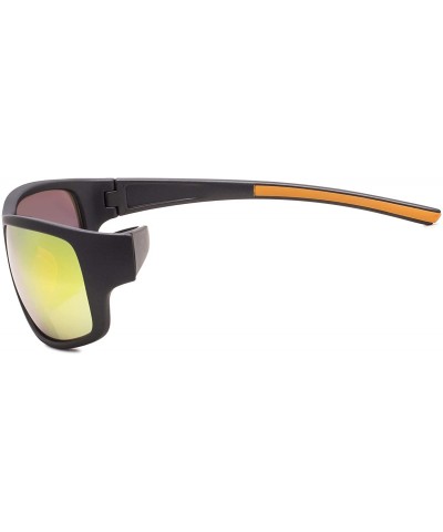 Rectangular Bifocal Sunglasses UV 400 Protection Reading Sunglasses - Orange-mirror - CO18NLL58K9 $9.22