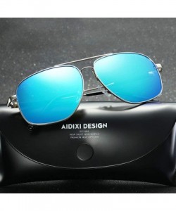 Round Polarized Lens Wellington Sunglasses Pouch & Cross Set Unisex Sunglasses MDYHJDHHX - Silver - C718XML3NZX $18.55