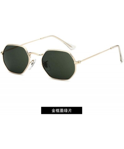 Aviator Women Retro Classic Small Square Sunglasses Men Polygon Sun Glasses Vintage Metal Frame Eyewear UV400 - 2 - CS198A3SH...