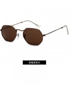 Aviator Women Retro Classic Small Square Sunglasses Men Polygon Sun Glasses Vintage Metal Frame Eyewear UV400 - 2 - CS198A3SH...