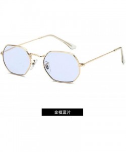 Aviator Women Retro Classic Small Square Sunglasses Men Polygon Sun Glasses Vintage Metal Frame Eyewear UV400 - 2 - CS198A3SH...