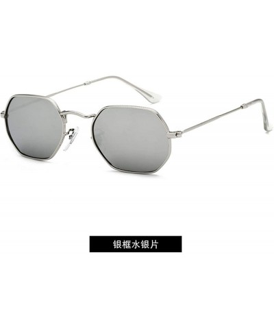 Aviator Women Retro Classic Small Square Sunglasses Men Polygon Sun Glasses Vintage Metal Frame Eyewear UV400 - 2 - CS198A3SH...