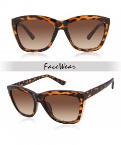 Square Women Vintage Sunglasses American Square Jackie O Cat Eye Sunglasses CZS1106 - C3 Tortoise - CL18UCEHW48 $19.44