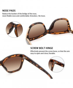 Square Women Vintage Sunglasses American Square Jackie O Cat Eye Sunglasses CZS1106 - C3 Tortoise - CL18UCEHW48 $19.44