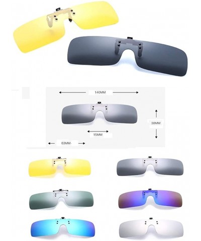 Sport Polarized Sunglasses Flip Up Polarised Plastic - Color 2 - CJ18HG0MRSO $13.22