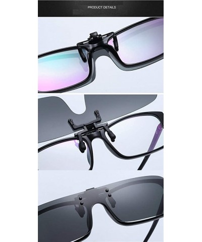 Sport Polarized Sunglasses Flip Up Polarised Plastic - Color 2 - CJ18HG0MRSO $13.22
