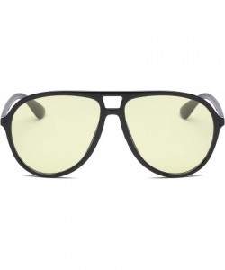 Oversized Modern Fashion Aviator Sunglasses for Men and Women UV400 Protection - Yellow - C918IGI7WLG $12.13