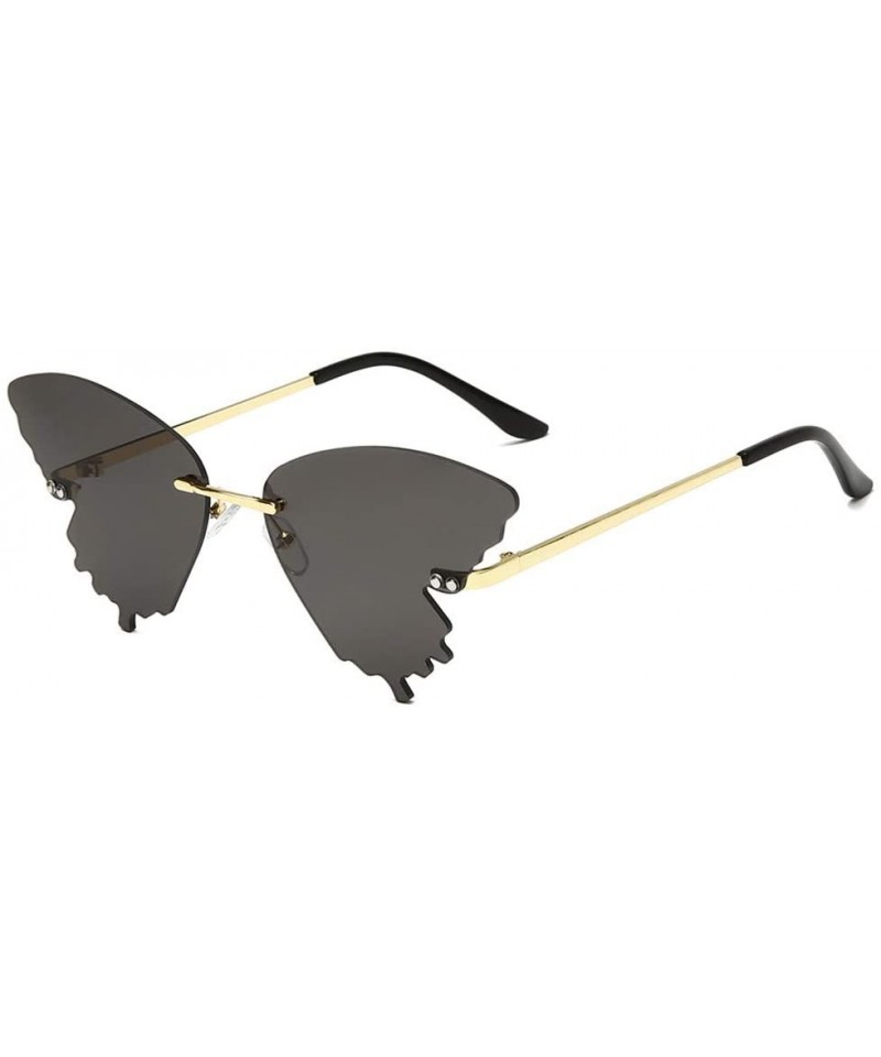 Sport Butterfly Sunglasses Gradient Creative - B - CZ1906EQKD8 $10.02