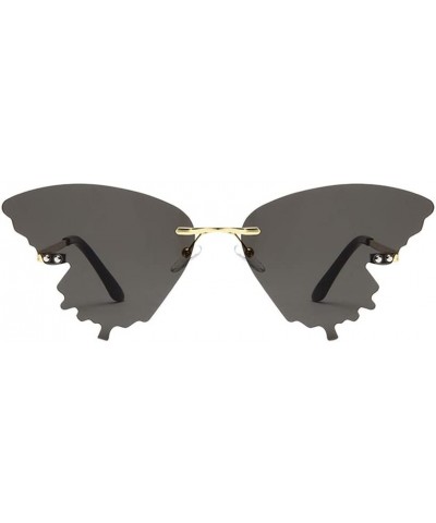 Sport Butterfly Sunglasses Gradient Creative - B - CZ1906EQKD8 $10.02