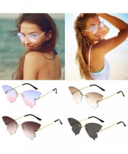 Sport Butterfly Sunglasses Gradient Creative - B - CZ1906EQKD8 $16.70