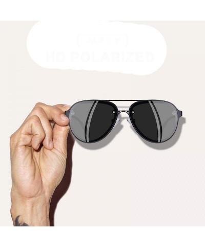 Aviator Pilot Sunglasses Men Polarized Driving Sunglasses UV400 C1Bright - C2matte - C418Y6TT07D $14.64