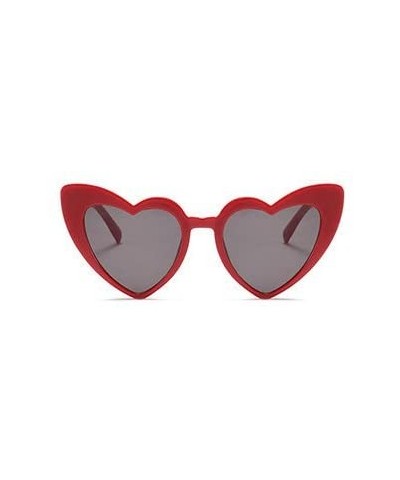 Butterfly New Fashion Love Heart Sexy Shaped For Women Brand Designer Sunglasses UV400 - Red - C9188LM3X8H $9.39