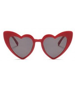 Butterfly New Fashion Love Heart Sexy Shaped For Women Brand Designer Sunglasses UV400 - Red - C9188LM3X8H $9.39