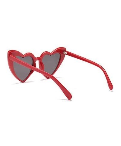 Butterfly New Fashion Love Heart Sexy Shaped For Women Brand Designer Sunglasses UV400 - Red - C9188LM3X8H $9.39