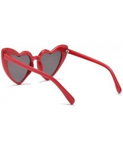 Butterfly New Fashion Love Heart Sexy Shaped For Women Brand Designer Sunglasses UV400 - Red - C9188LM3X8H $9.39