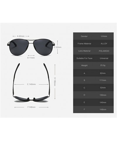 Aviator Men's Polarized Driving Aviator Sunglasses For Men Unbreakable Frame UV400 - Tea/Tea - CE1863CTXDW $20.60