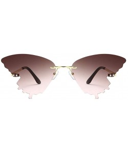 Square Sunglasses - Summer Butterfly Sunglasses Gradient Butterfly Shape Frame - Clothes Accessories - D - C81900RND0O $10.36