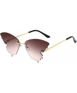 Square Sunglasses - Summer Butterfly Sunglasses Gradient Butterfly Shape Frame - Clothes Accessories - D - C81900RND0O $10.36