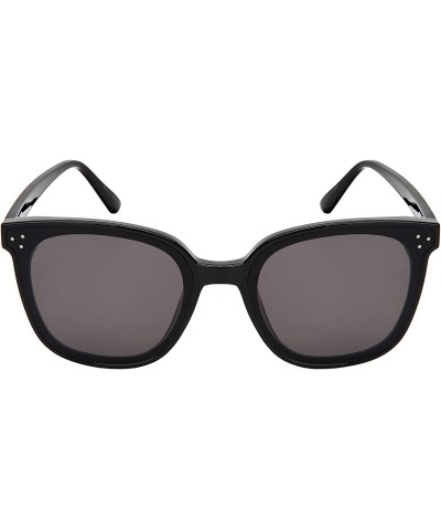 Oversized Inspired Oversize Sunglasses Cleaning Included - Black Frame/Grey Lens - CB18SN6EIRT $12.08