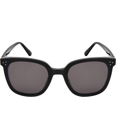 Oversized Inspired Oversize Sunglasses Cleaning Included - Black Frame/Grey Lens - CB18SN6EIRT $12.08