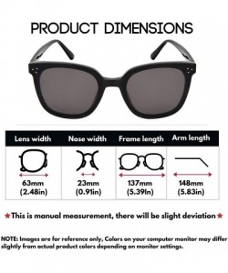 Oversized Inspired Oversize Sunglasses Cleaning Included - Black Frame/Grey Lens - CB18SN6EIRT $12.08
