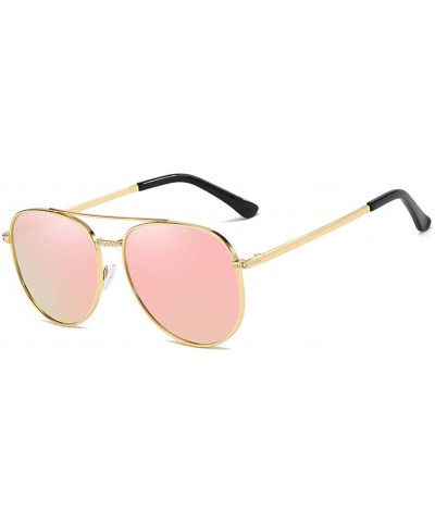 Oval Women Sunglasses Retro Grey Drive Holiday Oval Non-Polarized UV400 - Pink - CO18R6XD5XO $21.84