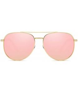 Oval Women Sunglasses Retro Grey Drive Holiday Oval Non-Polarized UV400 - Pink - CO18R6XD5XO $9.08