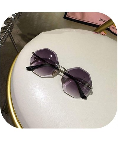 Oversized Round Sunglasses Women Oversized Eyewear 2018 Gradient Brown Pink RimlSun Glasses Gift Uv400 - C03 - CN197A34K9C $2...