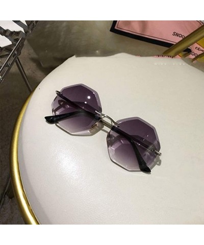 Oversized Round Sunglasses Women Oversized Eyewear 2018 Gradient Brown Pink RimlSun Glasses Gift Uv400 - C03 - CN197A34K9C $2...